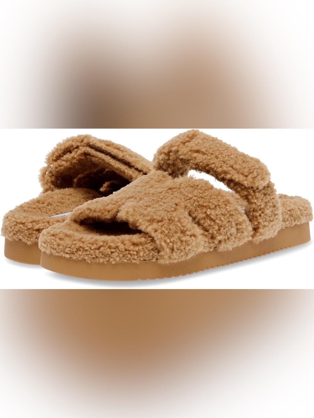 Steve Madden Mayven Faux Shearling Sherpa Camel size 9
